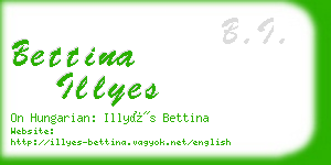 bettina illyes business card
